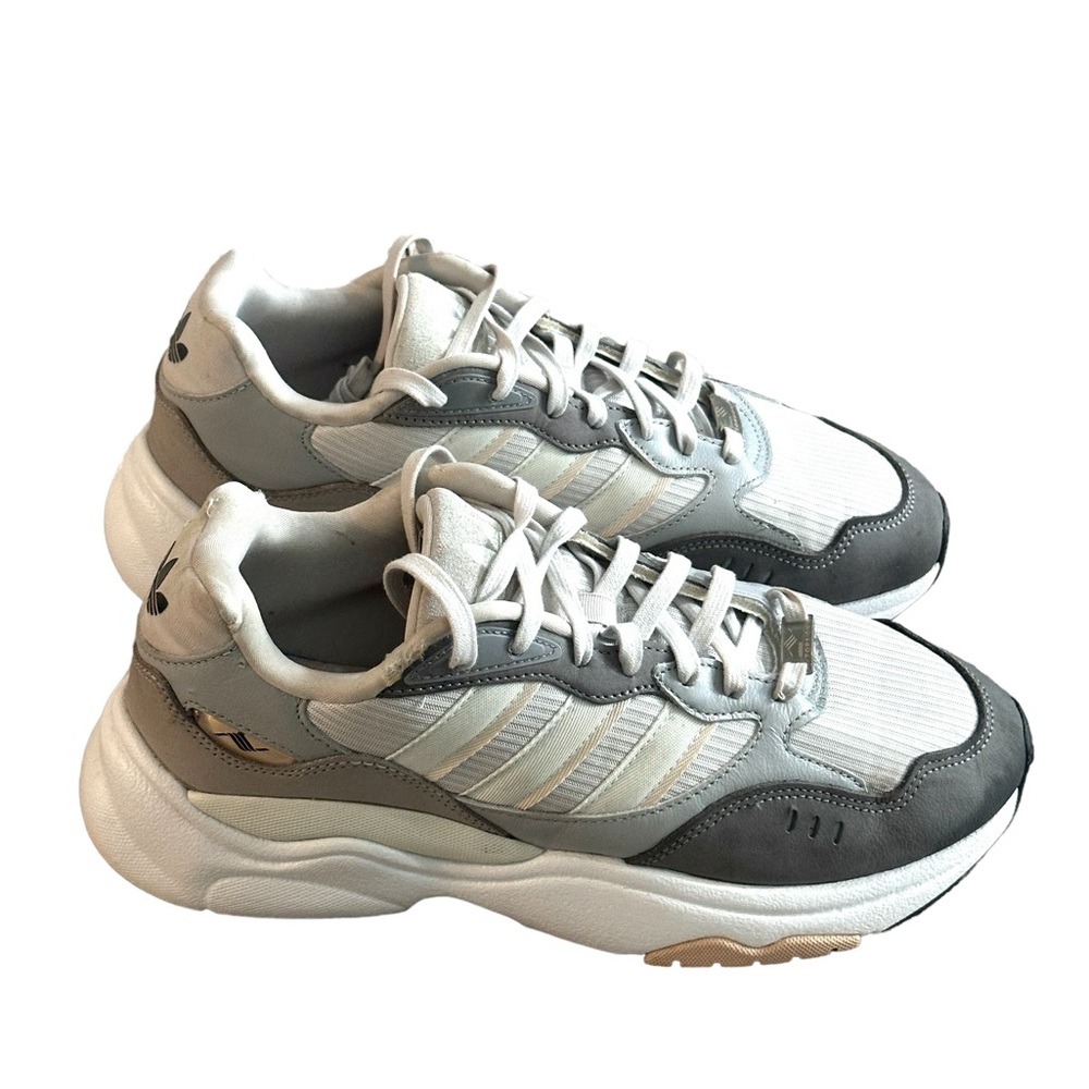 Womens Adidas Retropy F90 white Gray Shoes Sneakers size‎ 11